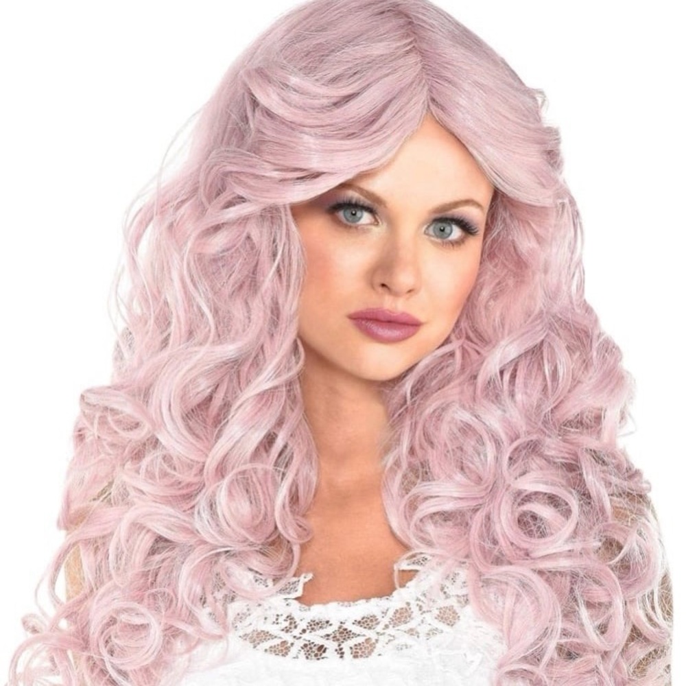 Cosplay Purple Wig, Halloween Wig, Adult Wig, Costume, Curly Wig, Fashion Wig
